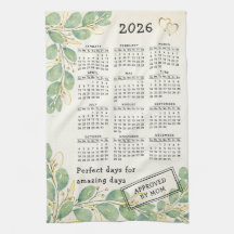 Personlig Rustic Eucalyptus 2026 Kalender