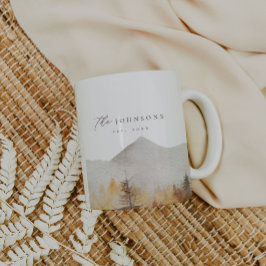 Personlig Rustic Family Namn Mugg Est Mugg