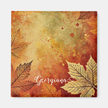 Personlig Rustic Golden Autumnal Distress Bläck