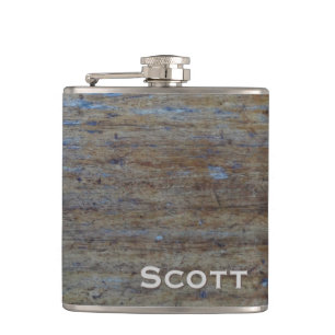 Personlig   Rustic Masculine Distress Wood Fickplunta