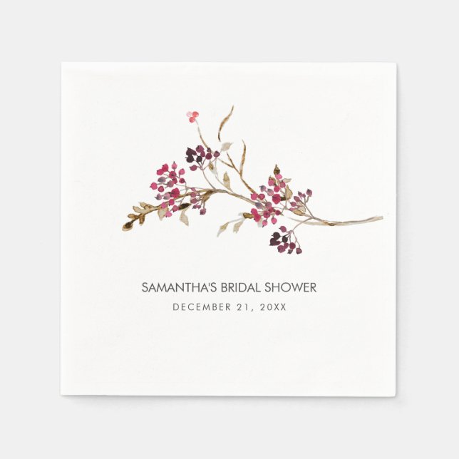 Personlig Rustic Möhippa Napkins Pappersservett (Framsidan)