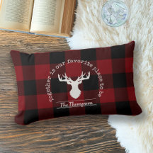 Personlig Rustic Red and Black Buffalo Check
