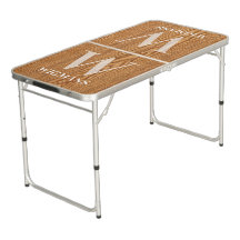 Personlig rustic trädörr Beer Pong Bord