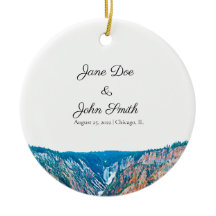 Personlig Rustic Waterfall Ceramic Ornament