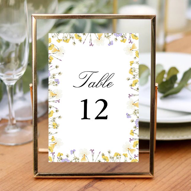 Personlig Rustik Akvarell Blommig Bröllop Bordsnummer (Personalized rustic watercolor floral table number adds warm, natural charm to your wedding tables.)