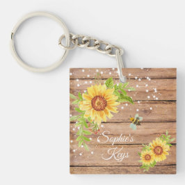 Personlig Rustik Gul Blommig Solros