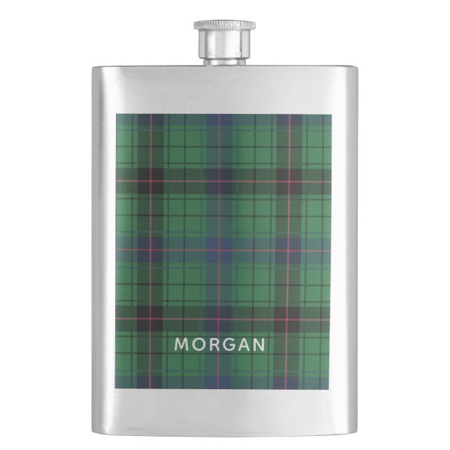 Personlig Rutig Davidson Tartan Anpassad  Fickplunta (Framsidan)