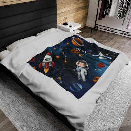 Personlig Rymden Astronaut Shuttle Fleecefilt