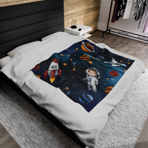 Personlig Rymden Astronaut Shuttle Fleecefilt