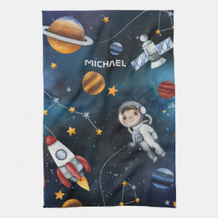 Personlig Rymden Astronaut Shuttle Kökshandduk