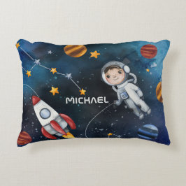 Personlig Rymden Astronaut Shuttle Prydnadskudde
