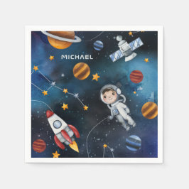 Personlig Rymden Astronaut Shuttle Travel Pappersservett