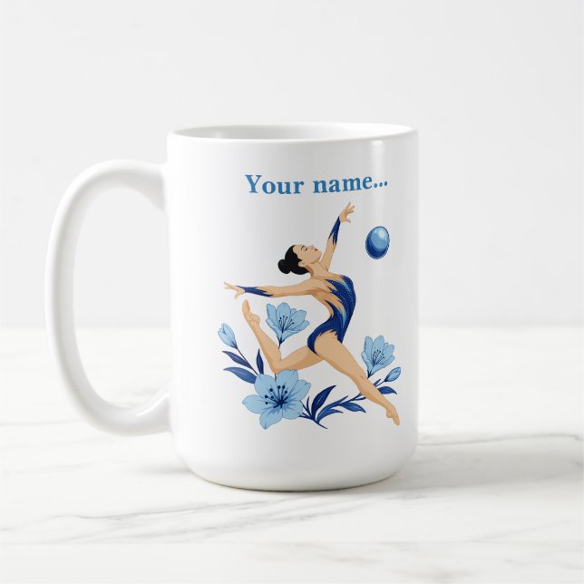 Personlig Rytmisk Gymnastikmugg Kaffemugg (Vänster)