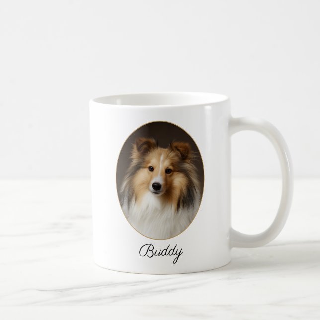 Personlig Sable Sheltie vid min sida Kaffemugg (Höger)