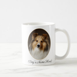 Personlig Sable Sheltie vid min sida Kaffemugg