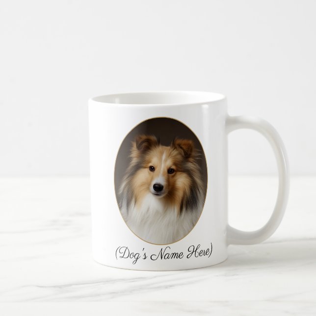 Personlig Sable Sheltie vid min sida Kaffemugg (Höger)