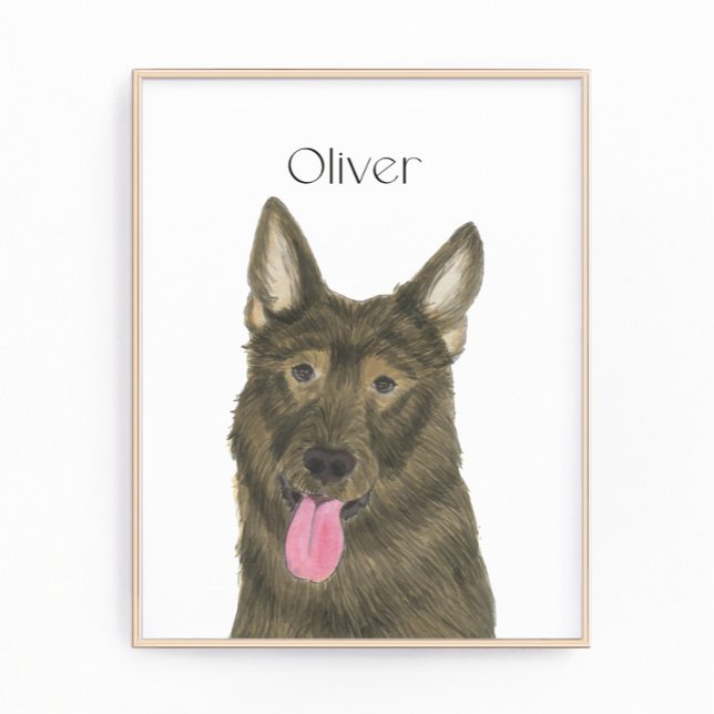 Personlig Sable Shepherd Art Fototryck (Skapare uppladdad)