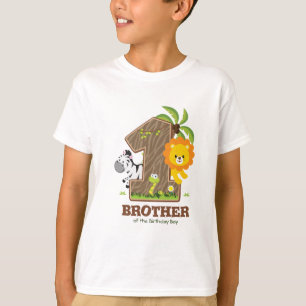 Personlig Safari Birthday Tshirt för Brother T Shirt
