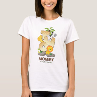 Personlig Safari Birthday Tshirt för Mamma T Shirt