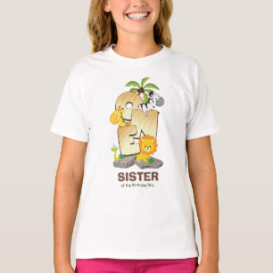 Personlig Safari Birthday Tshirt för syster T Shirt