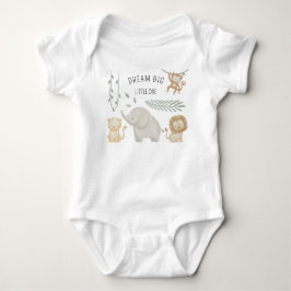 Personlig Safari Djur Bebis Kroppsoverall T Shirt