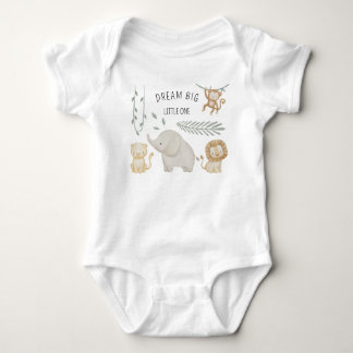 Personlig Safari Djur Bebis Kroppsoverall T Shirt
