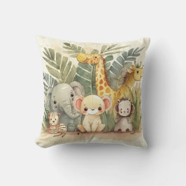 Personlig Safari Jungle Animals Kudde