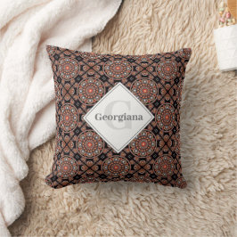 Personlig Safari Sunset Bohemian Mandala Tiles Kudde