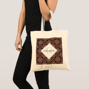 Personlig Safari Sunset Bohemian Mandala Tiles Tygkasse