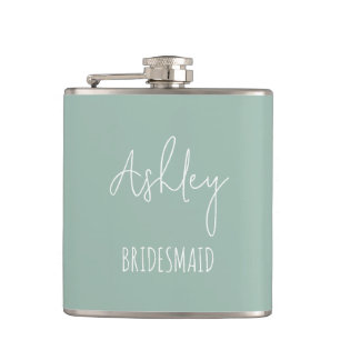 Personlig Sage Grönt Best Bridesmaid Gifts Fickplunta