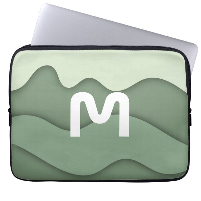 Personlig Sage Wave-datorfodral Laptop Fodral (Framsidan)