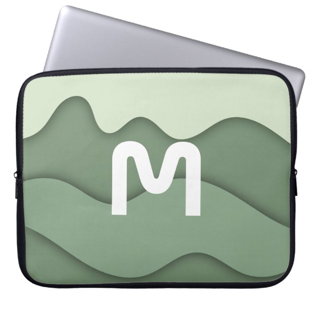 Personlig Sage Wave-datorfodral Laptop Fodral (Framsidan)