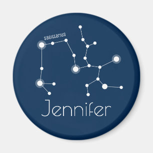Personlig Sagittarius Zodiac Constellation Magnet