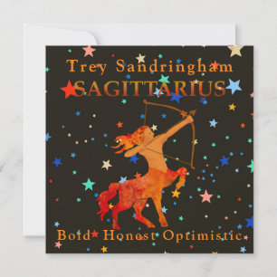 Personlig Sagittarius Zodiac - platta kort