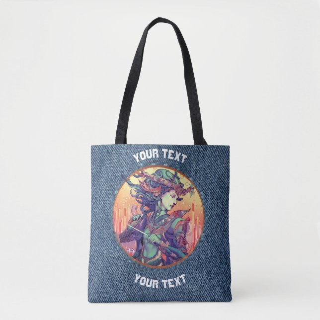 PERSONLIG SAGITTARIUS ZODIAC SIGN Tote Tygkasse (Framsida)