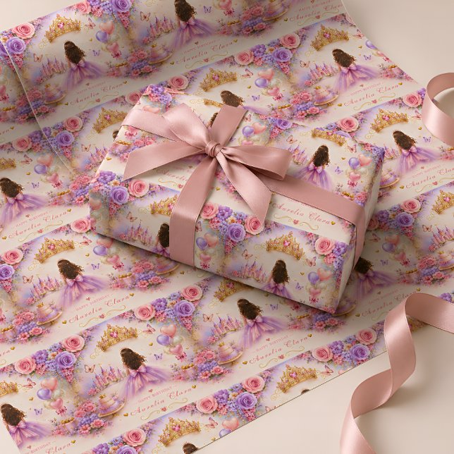 Personlig Sagobok Prinsessa Födelsedag Presentpapper (Skapare uppladdad)