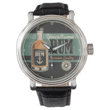 Personlig Sailor Rum Liquor Flaska Retro-tecken