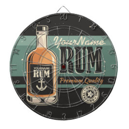 Personlig Sailor Rum Liquor Flaska Retro-tecken Darttavla