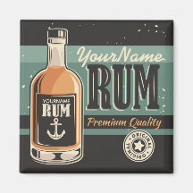 Personlig Sailor Rum Liquor Flaska Retro-tecken