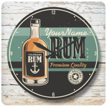 Personlig Sailor Rum Liquor Flaska Retro-tecken
