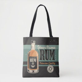 Personlig Sailor Rum Liquor Flaska Retro-tecken Tygkasse