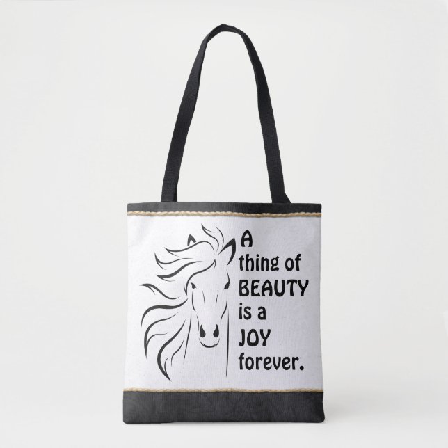 Personlig Sak i Beauty Horseshoe Tygkasse (Framsida)