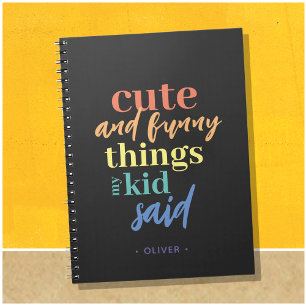 Personlig Sak My Kid Said Notebook Anteckningsbok