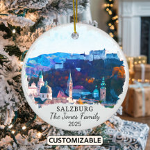 Personlig Salzburg Ornament, Österrike Gift