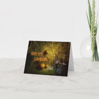 Personlig Samhain-välkomstkort Kort