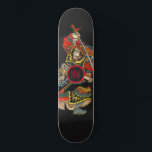 Personlig Samurai Mini Skateboard Bräda 18,5 Cm<br><div class="desc">Personlig fet samuraikrigare Asiatisk konsthandbok med initialer i mitten.</div>
