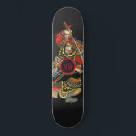 Personlig Samurai Mini Skateboard Bräda 18,5 Cm<br><div class="desc">Personlig fet samuraikrigare Asiatisk konsthandbok med initialer i mitten.</div>