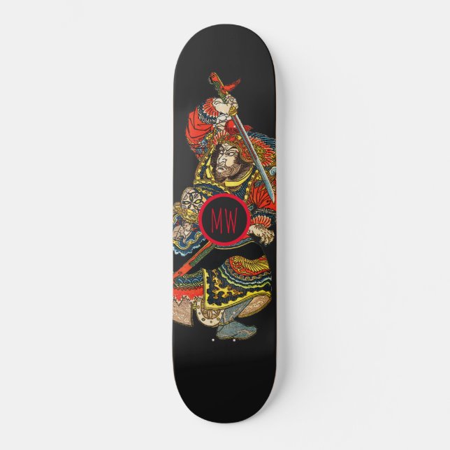 Personlig Samurai Mini Skateboard Bräda 18,5 Cm (Framsida)