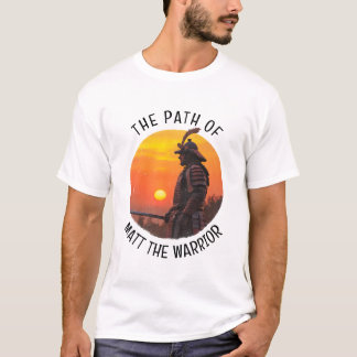 Personlig Samurajkrigare Sol Siluett T Shirt