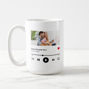 Personlig Sång Album Photo Music Älskare Kaffemugg